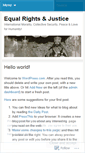 Mobile Screenshot of equalrightsandjustice.wordpress.com