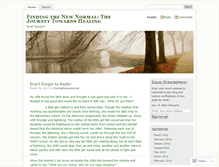 Tablet Screenshot of findingthenewnormal.wordpress.com