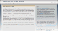 Desktop Screenshot of affordablehotwaterheaters.wordpress.com