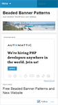 Mobile Screenshot of beadedbannerpatterns.wordpress.com