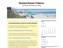 Tablet Screenshot of beadedbannerpatterns.wordpress.com