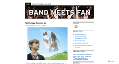 Desktop Screenshot of bandmeetsfan.wordpress.com