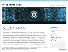 Tablet Screenshot of notsonewtomedia.wordpress.com