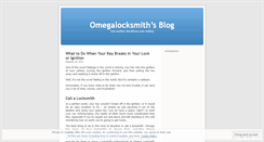 Desktop Screenshot of omegalocksmith.wordpress.com