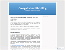 Tablet Screenshot of omegalocksmith.wordpress.com