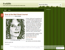 Tablet Screenshot of forklife.wordpress.com