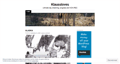 Desktop Screenshot of klaussloves.wordpress.com