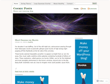 Tablet Screenshot of cosmicposts.wordpress.com