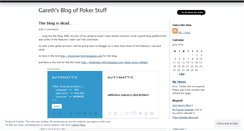 Desktop Screenshot of garethwitty.wordpress.com