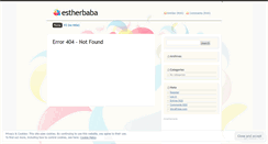 Desktop Screenshot of estherbaba.wordpress.com