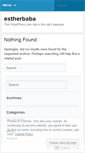 Mobile Screenshot of estherbaba.wordpress.com