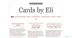 Desktop Screenshot of cardsbyeli.wordpress.com