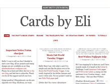 Tablet Screenshot of cardsbyeli.wordpress.com