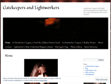 Tablet Screenshot of gatekeepersandlightworkers.wordpress.com