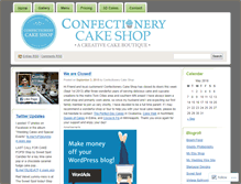 Tablet Screenshot of confectionerycakeshop.wordpress.com