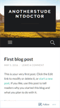 Mobile Screenshot of anotherstudentdoctor.wordpress.com