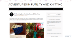 Desktop Screenshot of adventuresinfutilityandknitting.wordpress.com