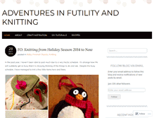 Tablet Screenshot of adventuresinfutilityandknitting.wordpress.com