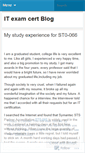 Mobile Screenshot of itexamcert.wordpress.com