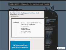 Tablet Screenshot of dagegen.wordpress.com