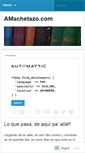 Mobile Screenshot of amachetazo.wordpress.com