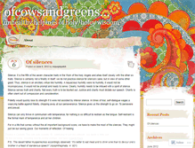 Tablet Screenshot of ofcowsandgreens.wordpress.com