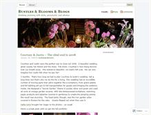 Tablet Screenshot of bustlesandblooms.wordpress.com