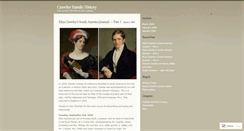 Desktop Screenshot of crawleyfamilyhistory.wordpress.com