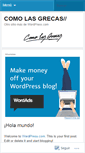 Mobile Screenshot of comolasgrecas.wordpress.com