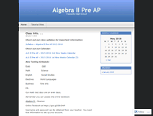 Tablet Screenshot of clementsalgebra2hgt.wordpress.com