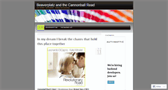 Desktop Screenshot of beaverplatzandthecannonballread.wordpress.com