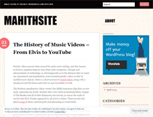 Tablet Screenshot of mahithsite.wordpress.com