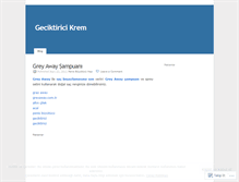 Tablet Screenshot of geciktiricikrem.wordpress.com