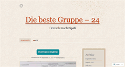 Desktop Screenshot of bestegruppe24.wordpress.com