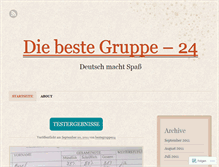 Tablet Screenshot of bestegruppe24.wordpress.com