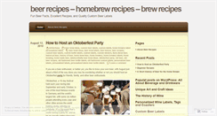 Desktop Screenshot of brewrecipes.wordpress.com