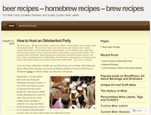Tablet Screenshot of brewrecipes.wordpress.com