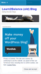 Mobile Screenshot of learn2balance.wordpress.com