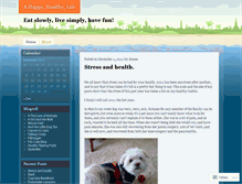 Tablet Screenshot of ahappyhealthylife.wordpress.com