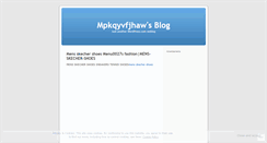Desktop Screenshot of mpkqyvfjhaw.wordpress.com