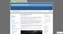 Desktop Screenshot of advertisingmustchange.wordpress.com