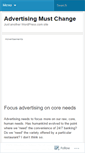 Mobile Screenshot of advertisingmustchange.wordpress.com