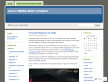 Tablet Screenshot of advertisingmustchange.wordpress.com