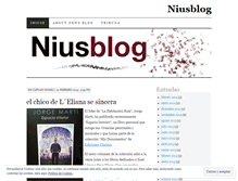 Tablet Screenshot of niusblog.wordpress.com