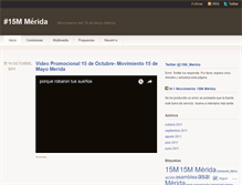 Tablet Screenshot of 15mmerida.wordpress.com