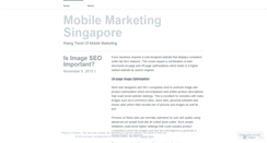 Desktop Screenshot of mobilemarketingsg.wordpress.com