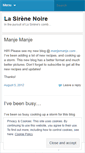 Mobile Screenshot of lasirenenoire.wordpress.com