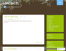 Tablet Screenshot of longingis.wordpress.com