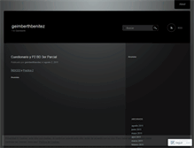 Tablet Screenshot of geimberthbenitez.wordpress.com