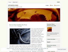 Tablet Screenshot of findingbee.wordpress.com